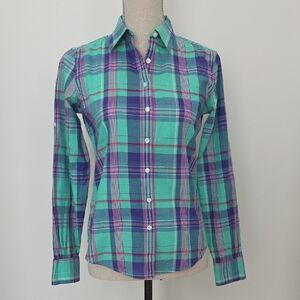 Brooks Brothers Plaid Shirt Size 2